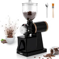 Electric Burr Coffee Grinder, Anti-Static 8 Grind Settings, Black by Flyseago