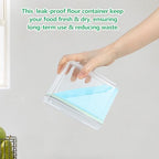 3 Pack Pasta Sugar Storage Containers with Pop-up Lid 1.26 + 2.11 + 3.48 Qt - Image 6
