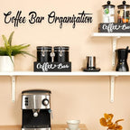 2×63OZ Stainless Steel Coffee Container with Shelf and Scoop for Coffee Bar - Image 5