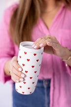 Simple Modern Insulated Travel Coffee Mug 360° Lid | 16oz | Hearts - Image 4