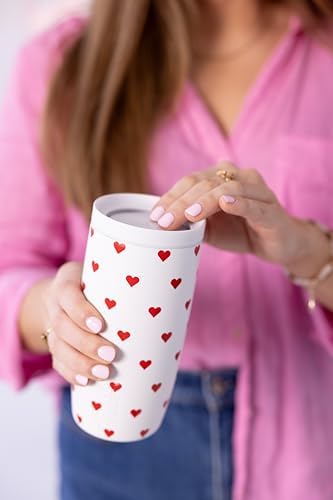 Simple Modern Insulated Travel Coffee Mug 360° Lid | 16oz | Hearts - Image 4