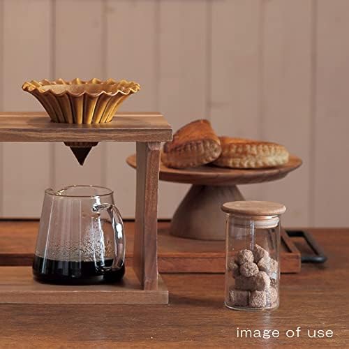 Koyo Pottery 19761358 KOYO Coffee Dripper, Ceramic, Stylish, Diameter Approx. 5.1 inches (13 cm), Cafe, Coffee, Drip Equipment, Flare, Garnet, Brown, Made in Japan - Image 2