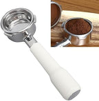 Bottomless Coffee Portafilter, 58mm 3 Ears Bottomless Portafilter Coffee Bottomless Portafilter for Barsetto Coffee Machine (White) - Image 4