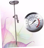 3 Pcs Deep-Fried Pot Thermometer Can Opener Electric Coffee Thermometer Digital Stainless Steel Probe with Fixed Clip Turkey Roasting Rack BBQ Deep Fry Frying Pan Food (Silverx3pcs 23X5.4X5.4CMx3pcs) - Image 2
