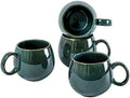 UNICASA Coffee Mugs Set, 18oz Ceramic Jumbo Mugs Set of 4, Porcelain Cereal, Soup Cups with Handles for Coffee, Tea, Milk, Latte and Cocoa, Microwave Safe - Reactive Olive… by UNICASA