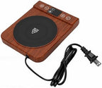 Zopsc Electric Sourdough Starter Warmer, Beverage Heating Pad with Adjustable Temperature, Compact Mug Heater for Home Office Desk Travel (Wood Grain) - Image 5