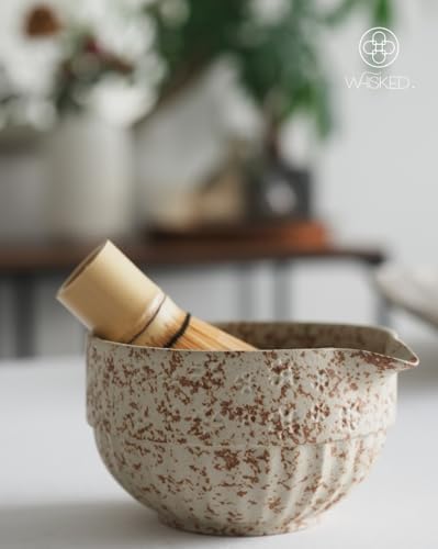 Jade Blossom Matcha Whisk Set – 5 Piece Japanese Matcha Kit with Handmade Ceramic Bowl, Bamboo Whisk, Scoop, Holder & Sifter – Tea Gift for Matcha Lovers & Mindful Rituals - Image 7