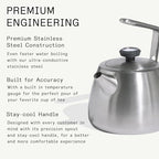 Made In Cookware - 2 QT Kettle - Stainless Steel - With Built-In Temperature Gauge - Includes Handle Sleeve - Induction Compatible - Image 4