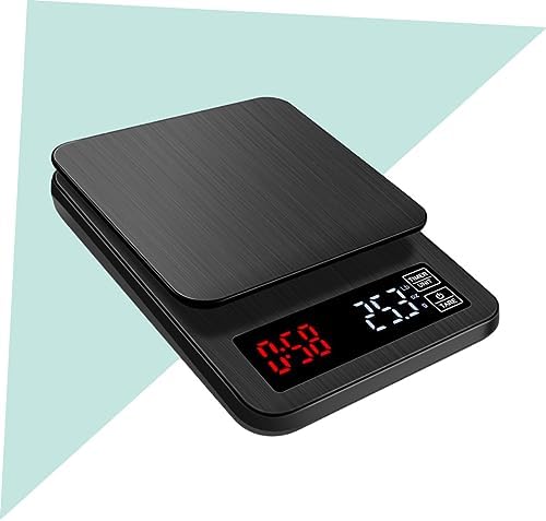 Electronic Coffee Scale with Timer 5kg Black Digital Kitchen Scale - Image 6