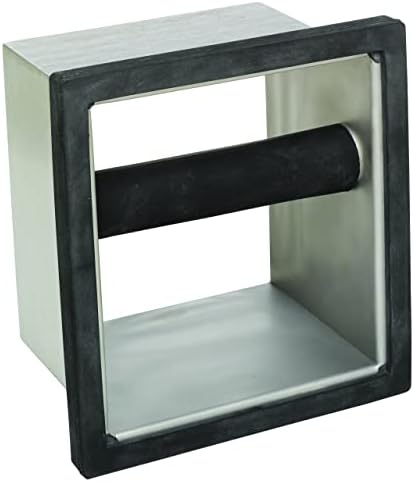 Rattleware Stainless Steel Open Bottom Knock Box Chute with Rubber Bar, 6in by rattleware