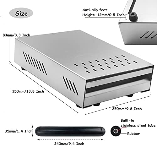 DIBTSA Espresso Knock Box Drawer, 2.5L Capacity Stainless Steel Detachable Coffee Ground Knock Container,For Home,Office,Restaurant and Coffee Shop (Silver) - Image 2
