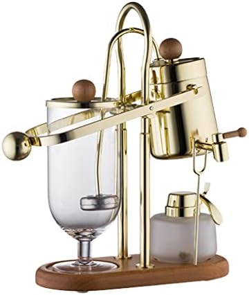 JITEM Cafetera Belgium Luxury Royal Balance Syphon Coffee and Tea Maker Siphon Coffee Tea Brewer Elegant Retro Style with U Handle Glass Siphon Pot for Coffee or Tea by Unknown