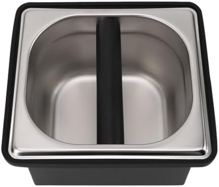 Stainless Steel Bucket Coffee Knock Box, Espresso Knock Box, Coffee Grounds Bin, Coffee Grounds Bucket, Coffee Grounds Square Detachable for Coffee Shop - Image 7