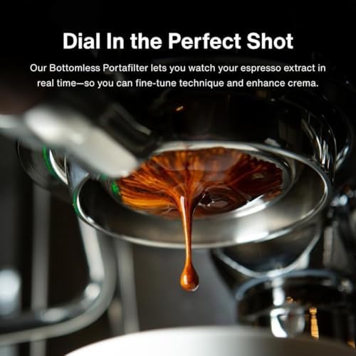 58mm Espresso Bottomless Portafilter with Solid Wood Handle + 1pc 58mm Espresso Puck Screen, Compatible with Barsetto BAE01, BAE02, Calphalon Temp IQ - Image 4