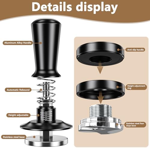9PCS Espresso Accessories Kit，54mm Coffee Tamper Set Fits Breville - Image 4