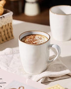 famiware Aurora Coffee Mugs, 14oz Mug Set of 4, Stoneware Cup with Handle - Image 6