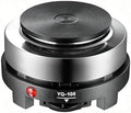 500W Mini Electric Hot Plate, 6-Level Temperature Control Single Burner, Portable Countertop Stove for Moka Pot Coffee Tea Soup Milk — Safety Indicator Light, Compact 4" Heating Surface, 110V by WOKYO