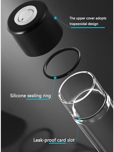 Coffee Bean Storage Tubes,Single Dose,Borosilicate Glass,One-Way Valve Cap,Walnut Base,20-26g Capacity,Coffee Bean Cellar - Image 6