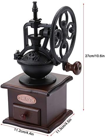 Manual Coffee Bean Grinder with Ceramic Burr, Hand Mill, Retro Ferris Wheel Style, Adjustable Grind Thickness, Easy to Clean - Image 2