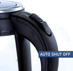 MegaChef 1.8Lt Stainless Steel body and Glass Electric Tea Kettle - Image 4