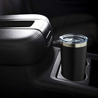 COMOOO 20oz/8Pack Black Tumbler Double Wall Vacuum Insulated Coffee Travel Mug Stainless Steel Tumbler with Lid and Straw Coffee Cup for Cold Drinks & Hot Beverage, Home and Outdoor (Black, 8 Pack) - Image 5