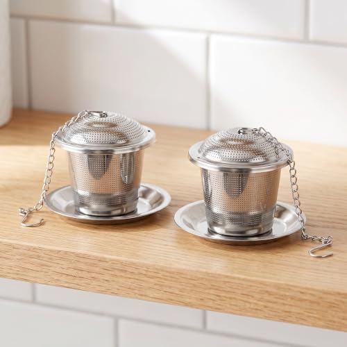 8pcs Metal Tea Infuser: 5cm/2in Fine Mesh Infusers for Loose Tea - Image 6