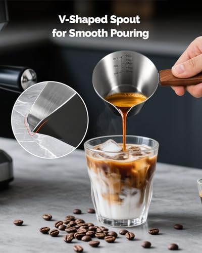 Maestri House Mini Coffee Scale with Timer, USB-C Rechargeable Espresso Scale+ Espresso Measuring Cup - Image 7