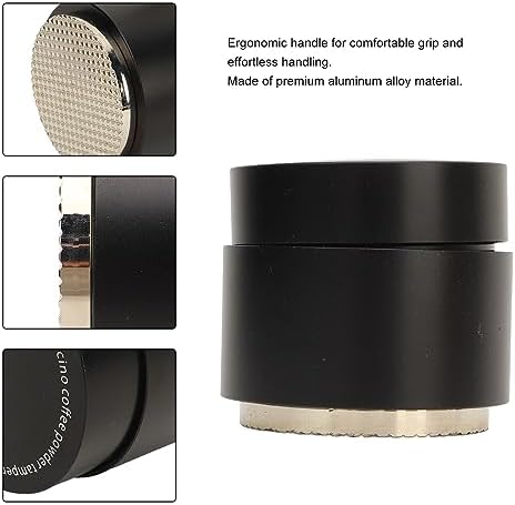 TANIQIACA 51mm 3 in 1 Constant Spring Pressure Coffee Tamper Built in WDT Distribution Needle Threaded Base Aluminum Alloy Espresso Press Tool (Waffle Base 58mm / 2.28in) - Image 3