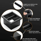 Espresso Knock Box,Built-in Desktop Stainless Steel coffee knock box - Image 6