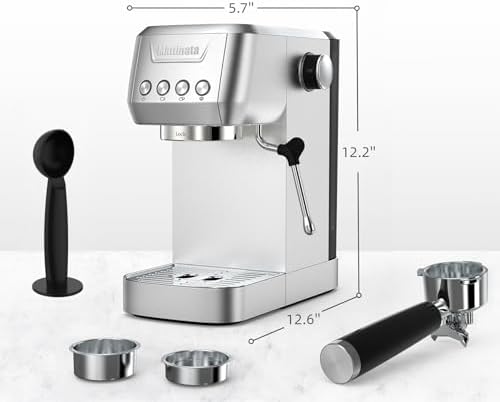 MAttinata 1662L Espresso Machine 20 Bar, Espresso Maker with Steam Wand - Image 6