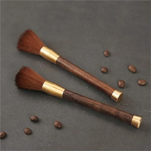 Wooden Handle Coffee Grinder Cleaning Brush - Espresso Barista Tool for Dusting and Maintenance(2Pcs Set) - Image 4