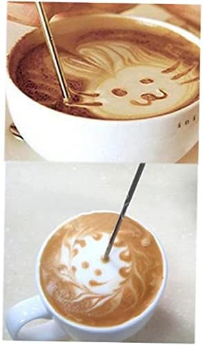 50pcs Stainless Steel Latte Art Pen for Cappuccino Espresso Decorating Professional Coffee Tool for Creating Beautiful Coffee Patterns Easy to Clean Reusable - Image 2