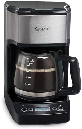Capresso 5-Cup Mini Drip Coffee Maker, Black and Stainless Steel by Capresso