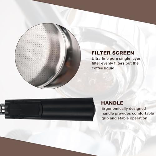 Gevi 51mm Bottomless Portafilter - 3 Ears Cafe Barista Fits Yabano, Includes Portafilter Filter Basket - Image 4