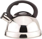 J&V TEXTILES Stainless Steel Whistling Tea Kettle, 3-Quart (Silver)* - Image 2