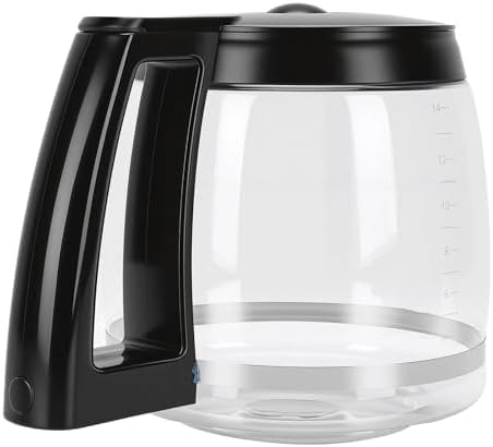Borosilicate Glass Coffee Pot with Handle Drip Proof Spout Easy to Heat Cold Proof Coffee Carafe for Pouring (Replacement for 14 Cup 2.1L) by Unknown