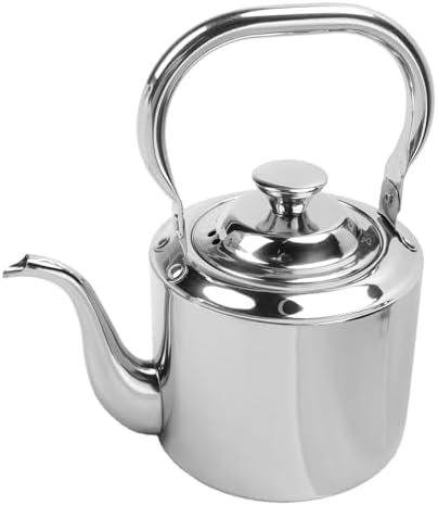 Stovetop Tea Kettle, 304 Stainless Steel Tea Kettle with Infuser, Top Handle, Gooseneck Spout, Wide Opening, for Home Office Gas Induction Ceramic Stove (1.5L) - Image 3