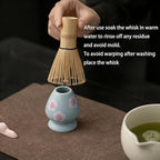 Matcha Whisk Set,8 Pcs Ceramic Matcha Set,Matcha Kit for Matcha Lovers,Tradition Tea Set Includes Bowl,Bamboo Whisk and Holder,Scoop,Sifter and Towel,Gift for Family and Friend (Light blue) - Image 5