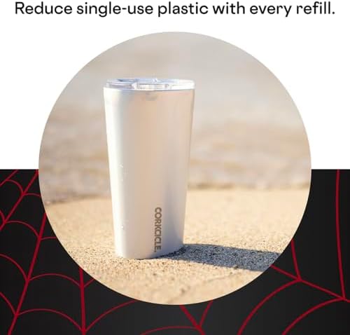 Corkcicle Insulated Tumbler with Lid, 24 oz, Marvel Miles Morales - Image 5