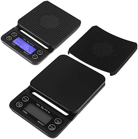 3 kg Digital Kitchen Scale 0.1 g Precision with Timer and Tare Function for Food, Coffee, and Baking — Blue Violet Backlight LCD Display (Blue Backlight) - Image 3