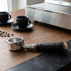 54mm Bottomless Portafilter with Handmade Genuine Leather Sleeve, Compatible with Breville 870/875/878/880 Espresso Machines, Stainless Steel Naked Portafilter Replacement - Image 2