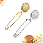 Tea Filters Tea Infuser Stainless Steel Sphere Mesh Strainer Coffee Herb Spice Filter Diffuser Handle Ball Match Bags(Silver) - Image 2