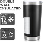 20 oz Tumbler with Lid Stainless Steel Insulated Tumblers Bulk Cups Mug - Image 3