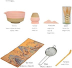 7Pcs Japanese Matcha Whisk Set, Ceramic Matcha Kit with Matcha Bowl,Matcha Whisk, Scoop, Sifter, Whisk Holder Unique Gifts for Matcha Lovers,Gift Box Packaging (Pink) - Image 3