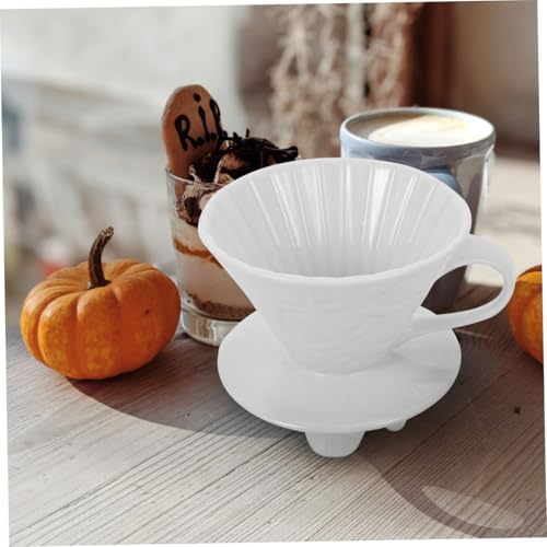 Holibanna Ceramic Coffee Filter Cup, Retro Four-leg Style Hand Pour Dripper - Image 7