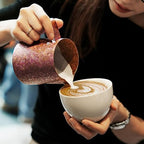 Stainless Steel Milk Frothing Pitcher 20oz/600ml - Espresso Steaming Pitcher for Cappuccino, Latte Art, Coffee Machine Accessories Milk Jugs Frother Cup, Pures Titaniumed - Image 4