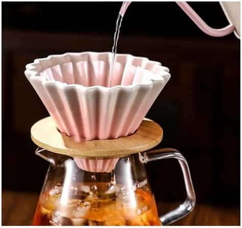 Ceramic Hand Brewing Coffee Filter Cup Reusable Filters Maker Funnel Dripper Cake Accessories(Blue) - Image 3