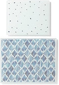 Lenox 895698 Blue Bay 2-Piece Glass Cutting Board Set by Lenox
