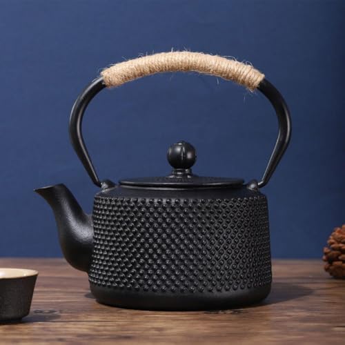 Cast Iron Teapot, 850ml Tetsubin Japanese Tea Kettle for Loose Leaf and Tea Bags, Tea Pot Cast Iron Tetsubin Tea Ceremony Accessory - Image 3