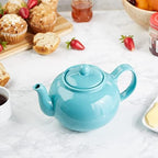 Stoneware Teapot - Turquoise - Image 4